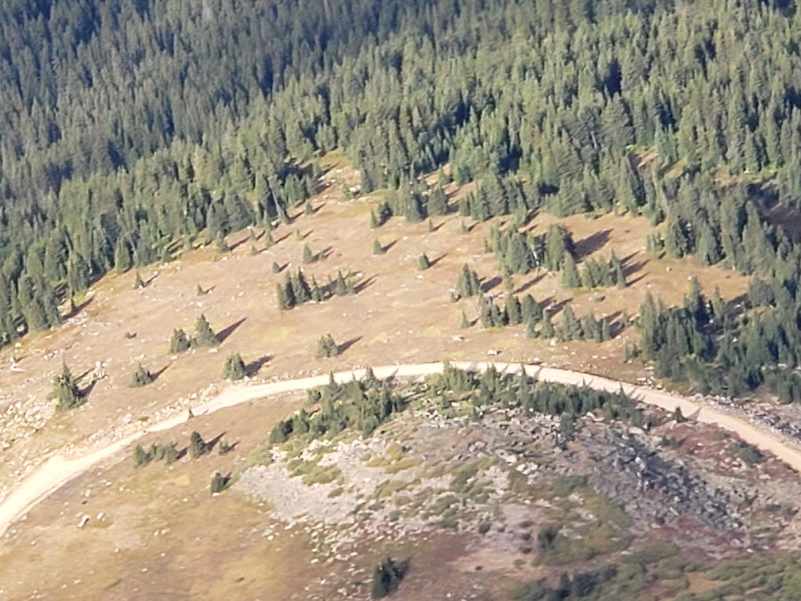 This is the spot on Rollins Pass where Coryee and I got married. Our first time to see if from the air in our Saratoga.