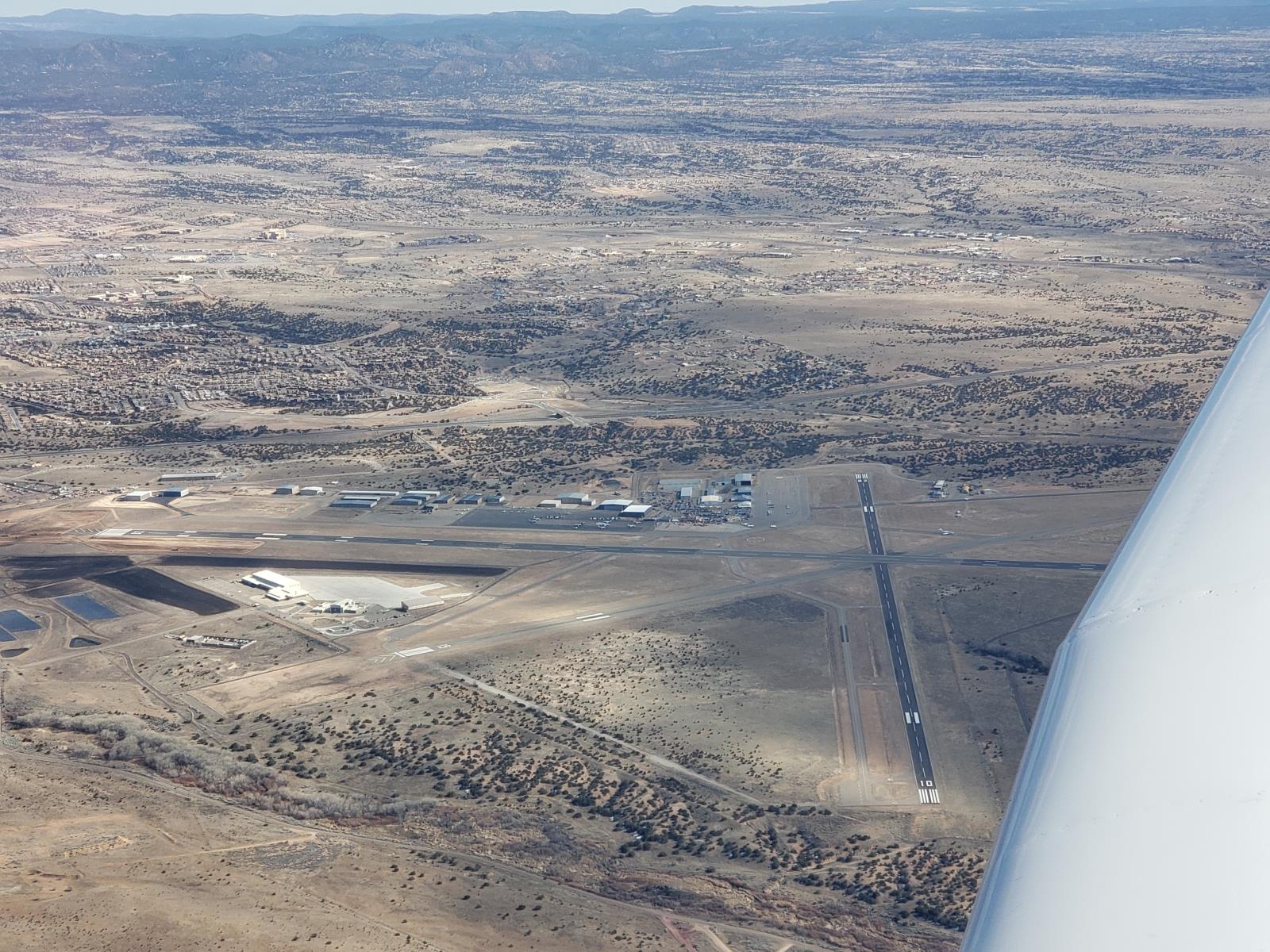 Overflying Santa Fe (KSAF) on way home to Angel Fire (KAXX)